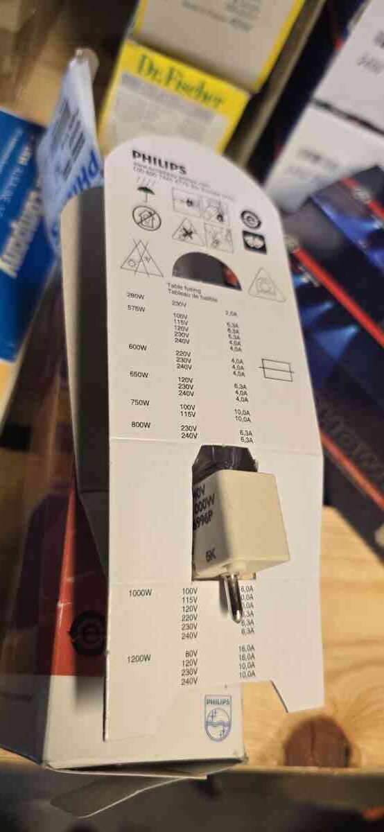 GE CP70 FVA halogenpære – 1000W 240V – GX9.5 - Bilde 3