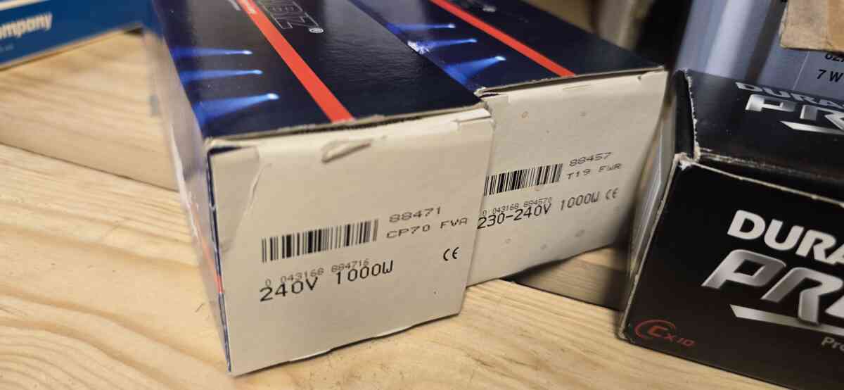 GE CP70 FVA halogenpære – 1000W 240V – GX9.5 - Bilde 6