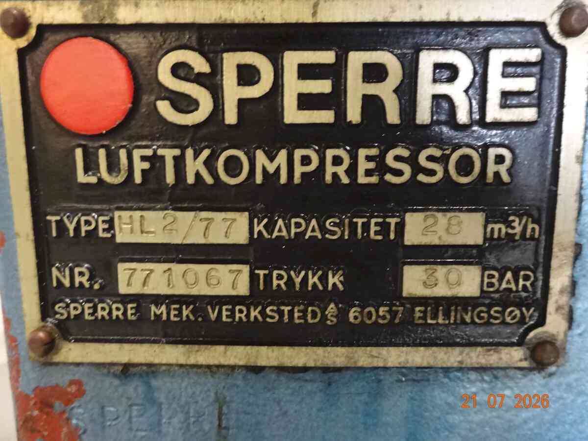 Sperre HL2/77 - air compressor x 2 - Bilde 2